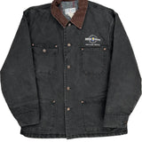 Portland, Oregon Union Blues Chore Jacket - Large Black Cotton