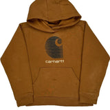 Age 8-10 Carhartt Hoodie - Small Brown Cotton