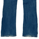 Rhythm Blues Boot Cut Jeans - 32W UK 10 Blue Cotton
