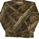 Mossy Oak Long Sleeve T-Shirt - Medium Brown Cotton