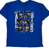All-Stars Mlb Graphic T-Shirt - Large Blue Cotton