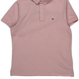 Tommy Hilfiger Polo Shirt - Medium Pink Cotton
