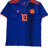Colombia National Team Adidas Football Shirt - XL Blue Polyester