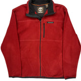 Timberland Fleece Jacket - Medium Red Polyester