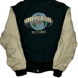 Universal Pictures Mac Murray Varsity Jacket - Small Beige Leather