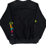 Reverse Weave Champion Spellout Sweatshirt - Medium Black Cotton