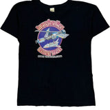 Single Stitch Space Theme Unbranded Graphic T-Shirt - Large Black Cotton