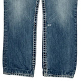 True Religion Contrast Stitch Jeans - 30W UK 8 Blue Denim