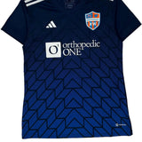 Age 12-14 Adidas Northwest Fc Jersey - Medium Blue Polyester
