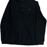 Polo By Ralph Lauren 1/4 Zip - Large Black Cotton