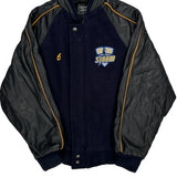 Port Credit Storm V Line Varsity Jacket - XL Black Leather