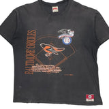 Single Stitch Baltimore Orioles Nutmeg Graphic T-Shirt - XL Orange Cotton