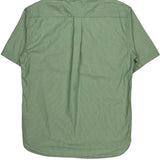 Tommy Hilfiger Short Sleeve Shirt - Large Green Cotton