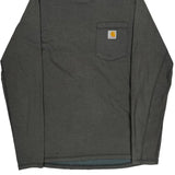 Carhartt Force Carhartt Long Sleeve T-Shirt - Medium Gray Cotton