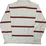 Chaps Ralph Lauren Striped Rugby Shirt - XL White Cotton