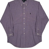 Yarmouth Ralph Lauren Checked Shirt - Large Purple Cotton