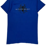 Spiderman 2001 Marvel Cartoon T-Shirt - XS Blue Cotton