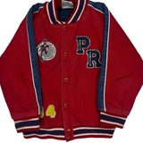 Age 4-5 Power Rangers Disney Graphic Varsity Jacket - XS Red Cotton