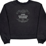 Laconia Harley Davidson Graphic Sweatshirt - Large Black Cotton