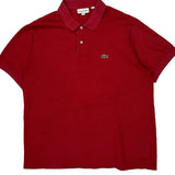 Lacoste Polo Shirt - 2XL Red Cotton
