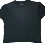 Single Stitch 90S Blank Yaga T-Shirt - Large Black Cotton