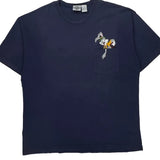Looney Tunes Acme Clothing Cartoon T-Shirt - Large Navy Cotton