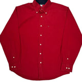 Tommy Hilfiger Shirt - Medium Red Cotton