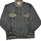 Unbranded Two Tone Denim Jacket - Medium Grey Cotton