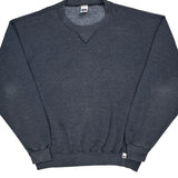 Russell Athletic Sweatshirt - XL Grey Cotton Blend