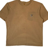 Carhartt T-Shirt - Large Brown Cotton