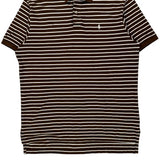 Polo By Ralph Lauren Striped Polo Shirt - XL Brown Cotton
