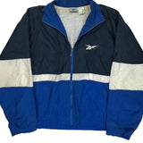 Reebok Windbreaker - Large Blue Polyamide
