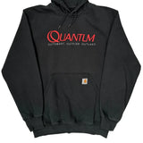 Outsmart. Outfish. Outlast. Carhartt Hoodie - Medium Black Cotton