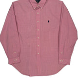 Ralph Lauren Checked Shirt - XL Pink Cotton