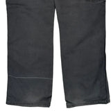 Dickies Double Knee Carpenter Trousers - 34W 30L Grey Cotton Blend