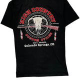 Single Stitch High Country Custom Cycles Unbranded Graphic T-Shirt - Small Black Cotton