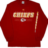 Kansas City Chiefs Nfl Long Sleeve T-Shirt - Large Red Cotton