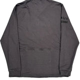 Harley Davidson 1/4 Zip - XL Grey Cotton Blend