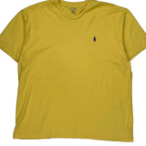 Polo By Ralph Lauren T-Shirt - XL Yellow Cotton