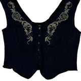 Nashville Harley Davidson Graphic Vest - XL Navy Cotton