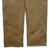 Made In USA Carhartt Double Knee Carpenter Pants - 31W 30L Brown Cotton