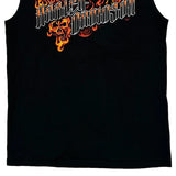 Harley Davidson Graphic Tank Top - Medium Black Cotton