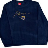 Rams Nfl Football Fleece - Large Navy Polyester