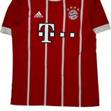 Bayern München Adidas 2017-18 Home Football Shirt - Medium Red Polyester