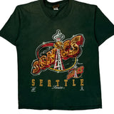 Seattle Sonics Nutmeg Nba T-Shirt - Large Green Cotton