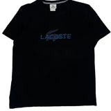 Lacoste T-Shirt - Large Black Cotton