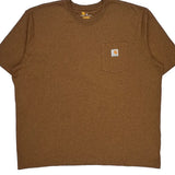Carhartt T-Shirt - 2XL Brown Cotton