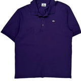 Lacoste Polo Shirt - 3XL Purple Cotton