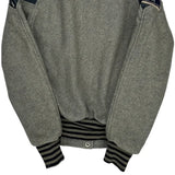 Seder Varsity Jacket - Medium Blue Wool Blend