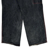 Webs Contrast Stitch Carpenter Jeans - 33W 31L Black Cotton
